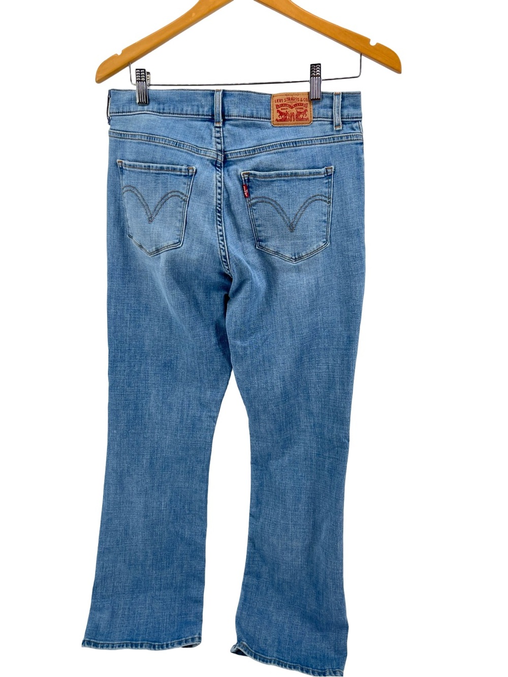 Levi’s Classic Bootcut Jeans Women’s Size 8 Medium Wash Stretch Denim 30” Inseam - Picture 3 of 11